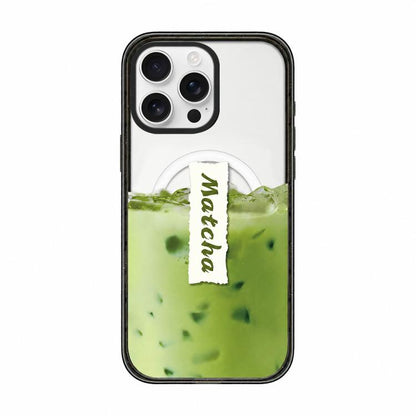 Matcha Latte Cake Pattern Magnetic Acrylic TPU Phone Case, For iPhone 12, For iPhone 12 Pro Max, For iPhone 12 Pro, For iPhone 11