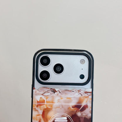 Matcha Latte Cake Pattern Magnetic Acrylic TPU Phone Case, For iPhone 12, For iPhone 12 Pro Max, For iPhone 12 Pro, For iPhone 11