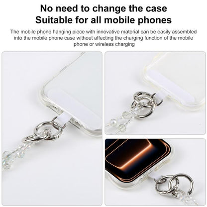 Alloy Butterfly Pearl Beaded Crossbody Phone Lanyard Strap