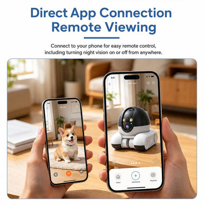 Home HD Dual Lens Smart Mobile Remote Control Pet Monitoring Camera, Type A, Type B
