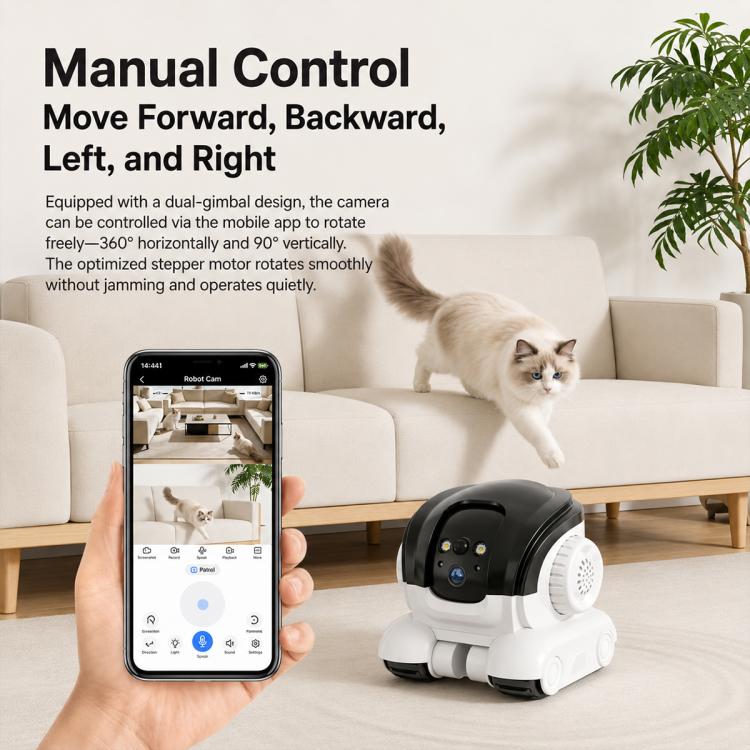 Home HD Dual Lens Smart Mobile Remote Control Pet Monitoring Camera, Type A, Type B