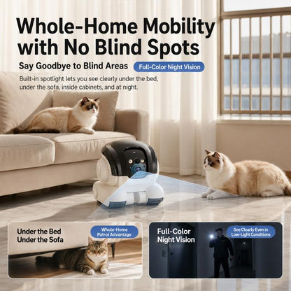 Home HD Dual Lens Smart Mobile Remote Control Pet Monitoring Camera, Type A, Type B