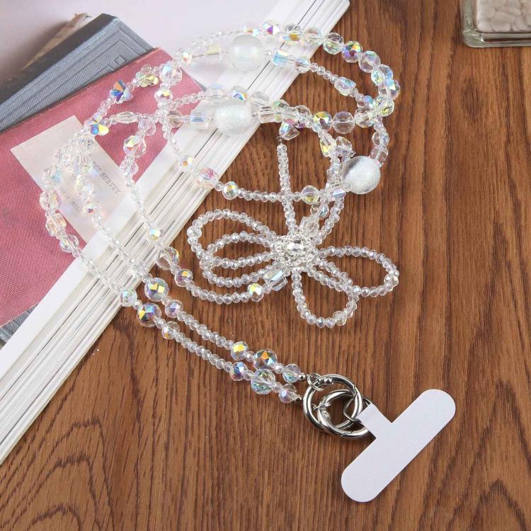 Bow Beaded Crossbody Phone Lanyard Strap