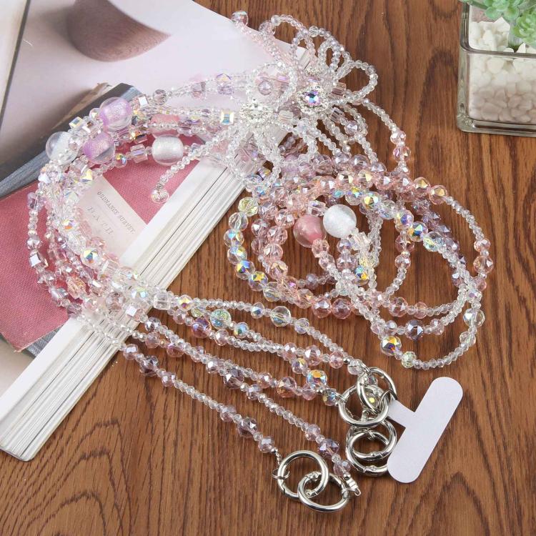 Bow Beaded Crossbody Phone Lanyard Strap