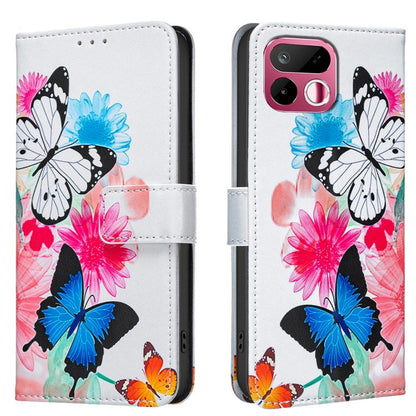 Colored Drawing Pattern Vegan Leather Phone Case, For Realme 16T 5G