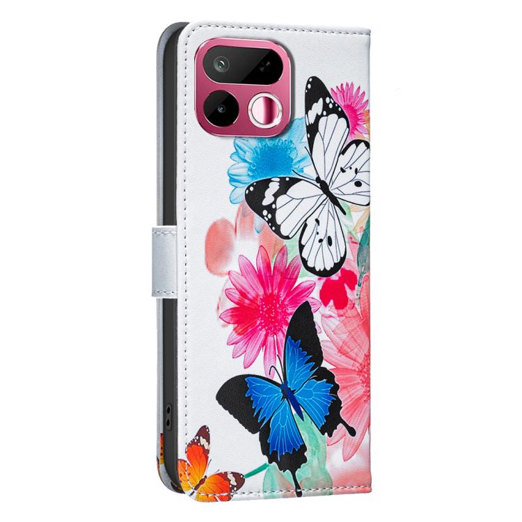 Colored Drawing Pattern Vegan Leather Phone Case, For Realme 16T 5G