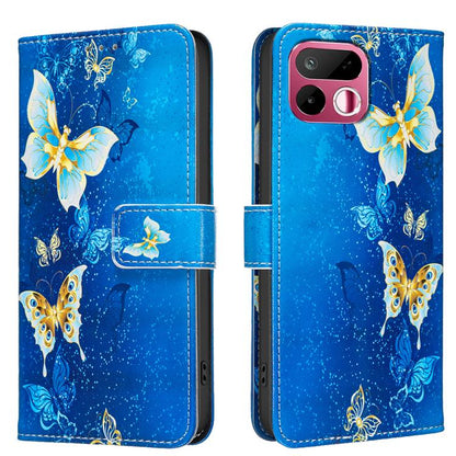 Colored Drawing Pattern Vegan Leather Phone Case, For Realme 16T 5G