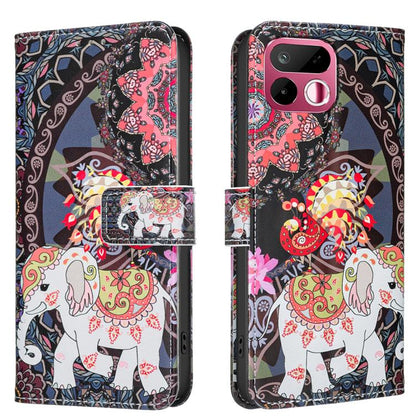 Colored Drawing Pattern Vegan Leather Phone Case, For Realme 16T 5G