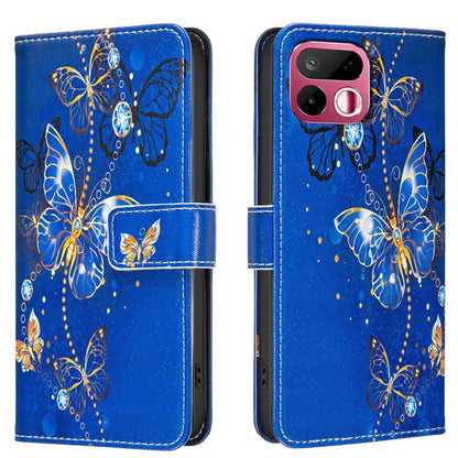 Colored Drawing Pattern Vegan Leather Phone Case, For Realme 16T 5G