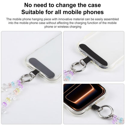 Colorful Transparent Crystal Beaded Phone Charm Strap