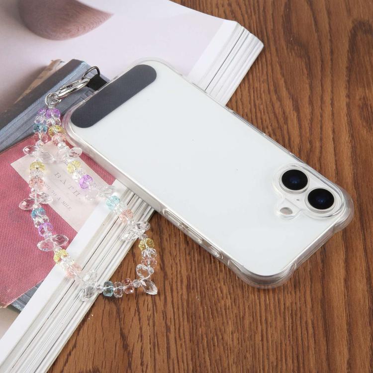 Colorful Transparent Crystal Beaded Phone Charm Strap