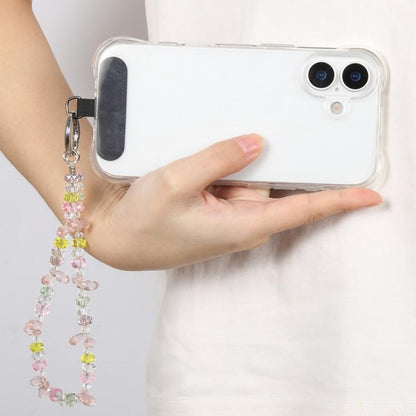 Colorful Transparent Crystal Beaded Phone Charm Strap
