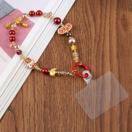 Chinese Lion Dance Lucky Phone Charm Strap