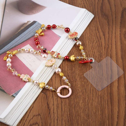 Chinese Lion Dance Lucky Phone Charm Strap