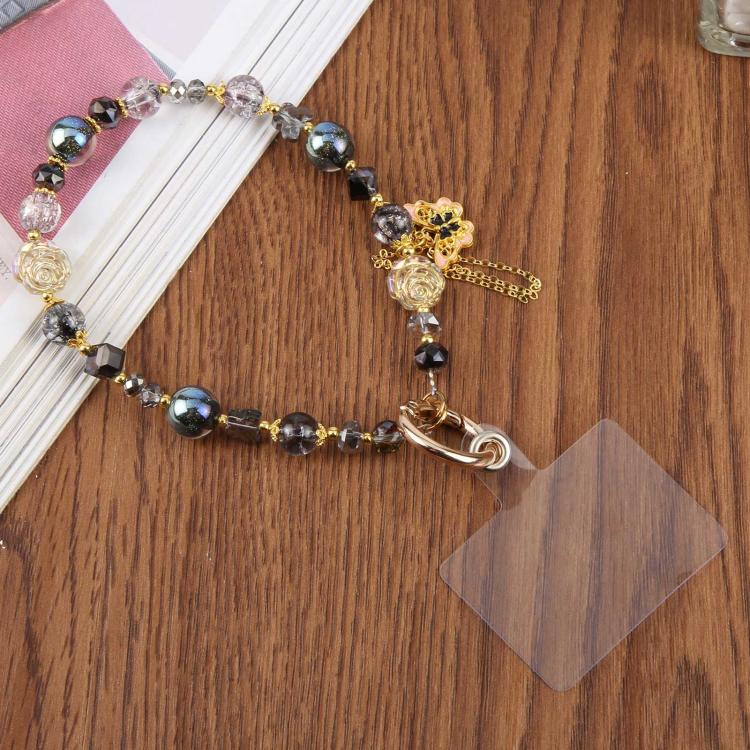 Candy Pearl Butterfly Phone Charm Strap