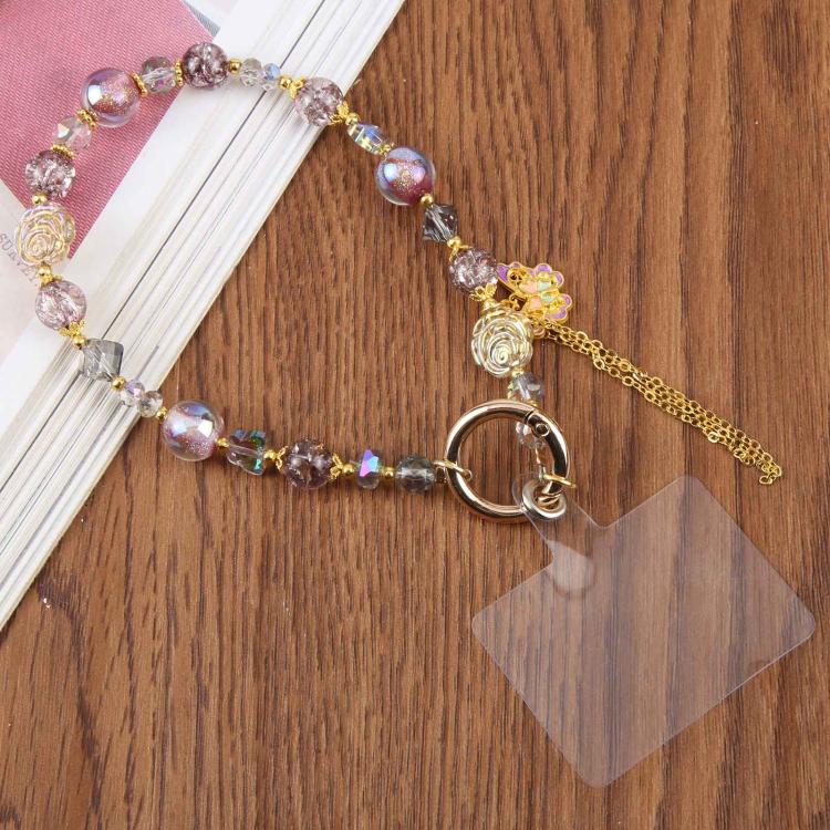 Candy Pearl Butterfly Phone Charm Strap