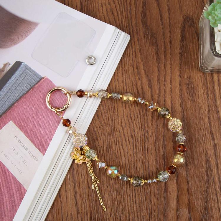 Candy Pearl Butterfly Phone Charm Strap