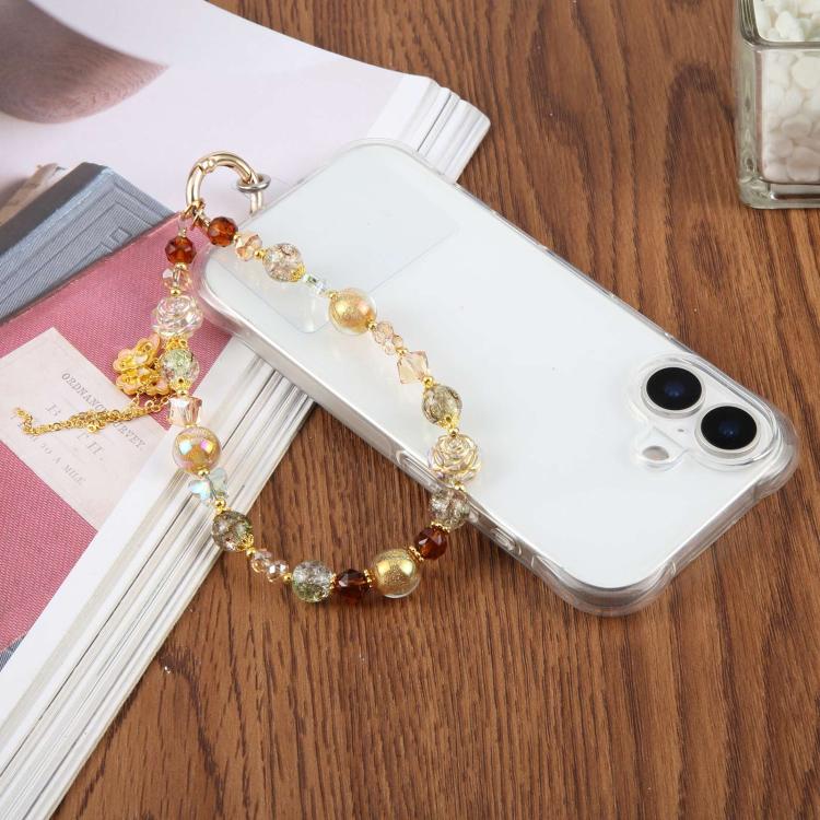 Candy Pearl Butterfly Phone Charm Strap