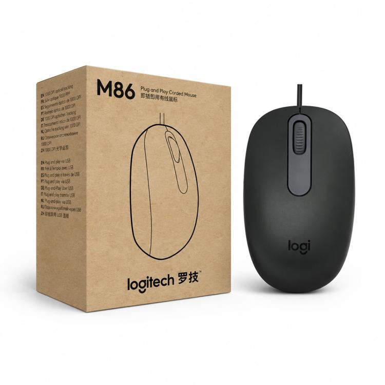Logitech M86 1000DPI USB-A Port Wired Mouse