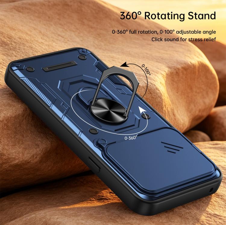 Nanshan Armor Sliding Camshield Ring Holder Phone Case, For Nothing Phone 4a Pro, For Nothing Phone 4a, For Nothing Phone 3a Lite
