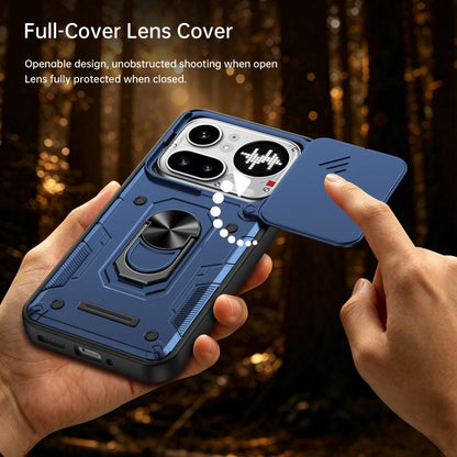 Nanshan Armor Sliding Camshield Ring Holder Phone Case, For Nothing Phone 4a Pro, For Nothing Phone 4a, For Nothing Phone 3a Lite