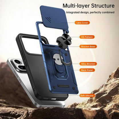 Nanshan Armor Sliding Camshield Ring Holder Phone Case, For Nothing Phone 4a Pro, For Nothing Phone 4a, For Nothing Phone 3a Lite
