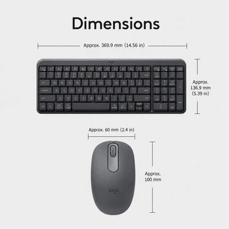 Logitech MK251 Wireless Bluetooth Keyboard and Mouse Combo