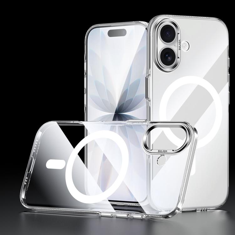 SULADA Crystal Series Magnetic Clear PC Phone Case, For iPhone 18 Pro, For iPhone 18 Pro Max, For iPhone 17 Pro Max, For iPhone 17 Pro, For iPhone 17