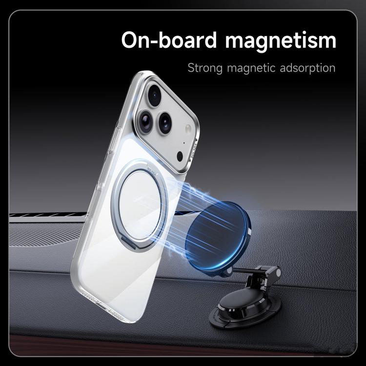 SULADA Crystal Series Magnetic Clear PC Phone Case, For iPhone 18 Pro, For iPhone 18 Pro Max, For iPhone 17 Pro Max, For iPhone 17 Pro, For iPhone 17
