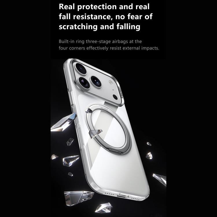 SULADA Crystal Series Magnetic Clear PC Phone Case, For iPhone 18 Pro, For iPhone 18 Pro Max, For iPhone 17 Pro Max, For iPhone 17 Pro, For iPhone 17