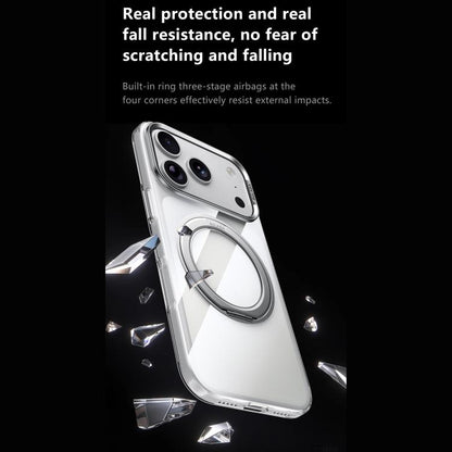 SULADA Crystal Series Magnetic Clear PC Phone Case, For iPhone 18 Pro, For iPhone 18 Pro Max, For iPhone 17 Pro Max, For iPhone 17 Pro, For iPhone 17