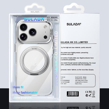 SULADA Crystal Series Magnetic Clear PC Phone Case, For iPhone 18 Pro, For iPhone 18 Pro Max, For iPhone 17 Pro Max, For iPhone 17 Pro, For iPhone 17