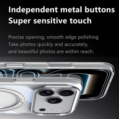 SULADA Crystal Series Magnetic Clear PC Phone Case, For iPhone 18 Pro, For iPhone 18 Pro Max, For iPhone 17 Pro Max, For iPhone 17 Pro, For iPhone 17
