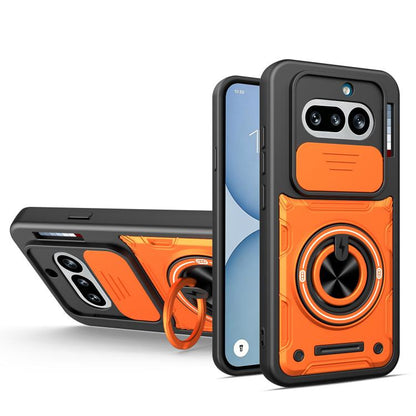 Multifunctional Sliding Camshield Ring Holder Phone Case, For Nothing Phone 4a Pro, For Nothing Phone 4a