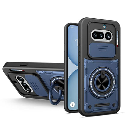 Multifunctional Sliding Camshield Ring Holder Phone Case, For Nothing Phone 4a Pro, For Nothing Phone 4a