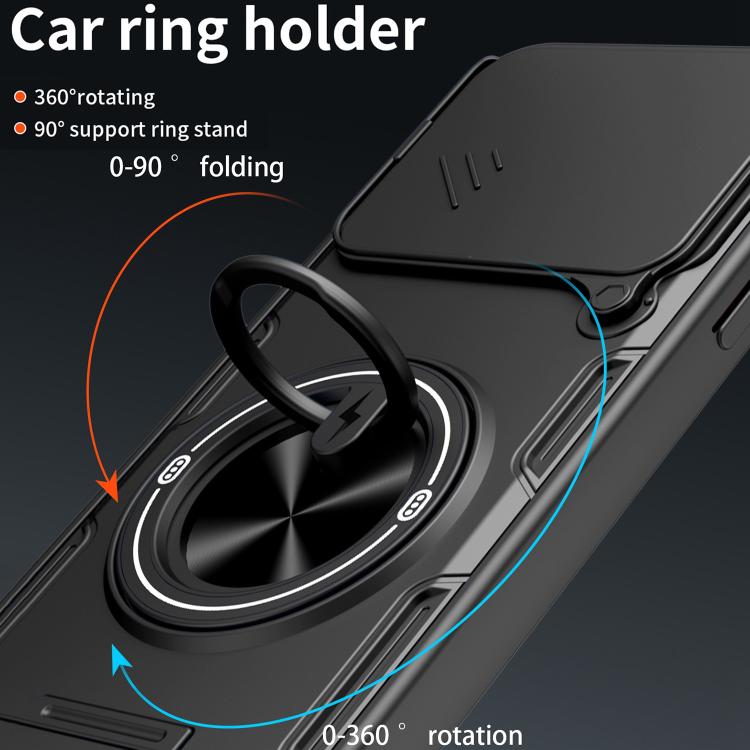 Multifunctional Sliding Camshield Ring Holder Phone Case, For Nothing Phone 4a Pro, For Nothing Phone 4a