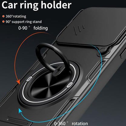 Multifunctional Sliding Camshield Ring Holder Phone Case, For Nothing Phone 4a Pro, For Nothing Phone 4a