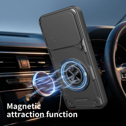 Multifunctional Sliding Camshield Ring Holder Phone Case, For Nothing Phone 4a Pro, For Nothing Phone 4a