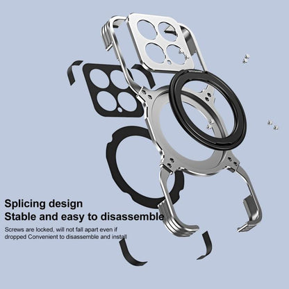 Mechanical Arm Borderless MagSafe Holder Metal Phone Case, For Xiaomi 17 Max 5G