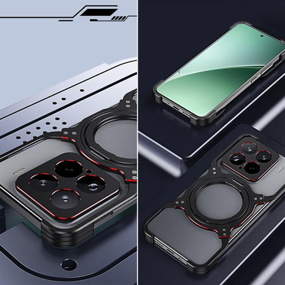 Mechanical Arm Borderless MagSafe Holder Metal Phone Case, For Xiaomi 17 Max 5G
