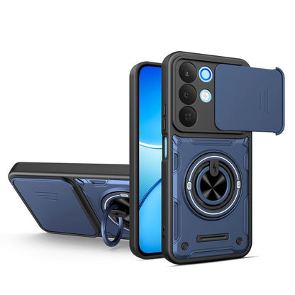 Multifunctional Sliding Camshield Ring Holder Phone Case, For Realme 15x India / C85 5G, For Realme 15 / 15 Pro 5G