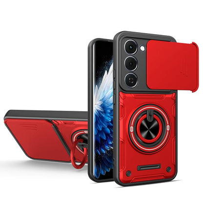 Multifunctional Sliding Camshield Ring Holder Phone Case, For Tecno Spark Go 3 / Pop 20 4G, For Tecno Spark 40C, For Tecno Spark Go 2 / Pop 10, For Tecno Spark 40 Pro+ 4G, For Tecno Spark 40 4G, For Tecno Spark Go 2025 / Pop 9 4G