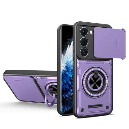 Multifunctional Sliding Camshield Ring Holder Phone Case, For Tecno Spark Go 3 / Pop 20 4G, For Tecno Spark 40C, For Tecno Spark Go 2 / Pop 10, For Tecno Spark 40 Pro+ 4G, For Tecno Spark 40 4G, For Tecno Spark Go 2025 / Pop 9 4G