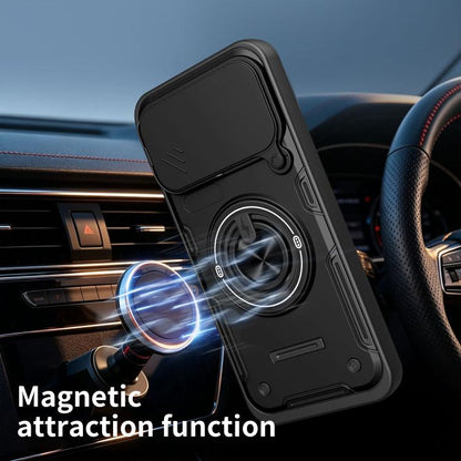 Multifunctional Sliding Camshield Ring Holder Phone Case, For Tecno Spark 50c 4G, For Tecno Spark 50 Pro 4G, For Tecno Spark Go 3 / Pop 20 4G, For Tecno Spark 40C, For Tecno Spark Go 2 / Pop 10, For Tecno Spark 40 Pro+ 4G, For Tecno Spark 40 4G        ...