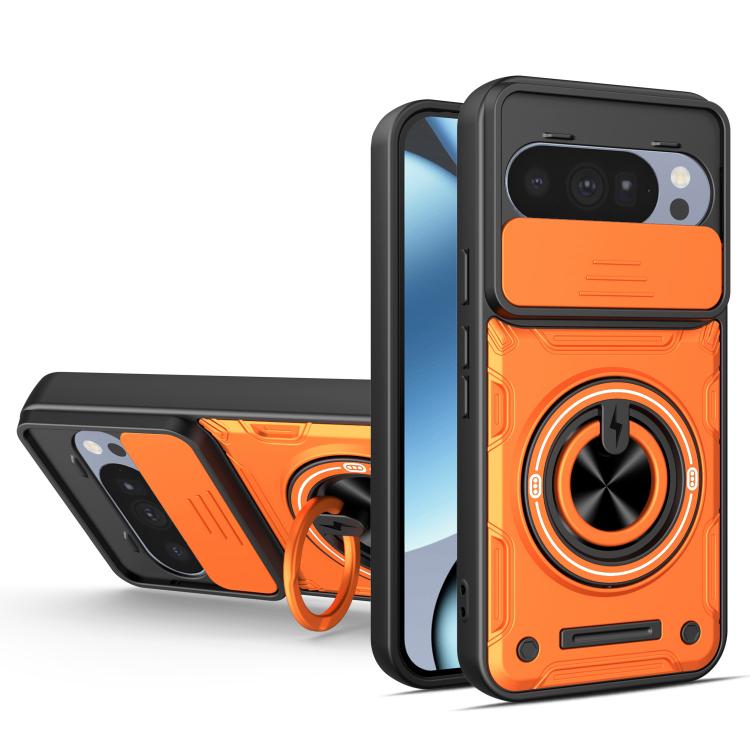 Multifunctional Sliding Camshield Ring Holder Phone Case, For Google Pixel 10 Pro XL, For Google Pixel 10 / 10 Pro