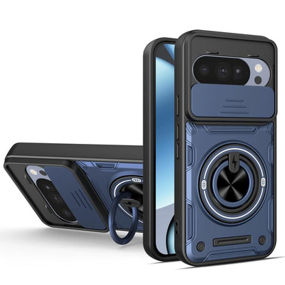 Multifunctional Sliding Camshield Ring Holder Phone Case, For Google Pixel 10 Pro XL, For Google Pixel 10 / 10 Pro