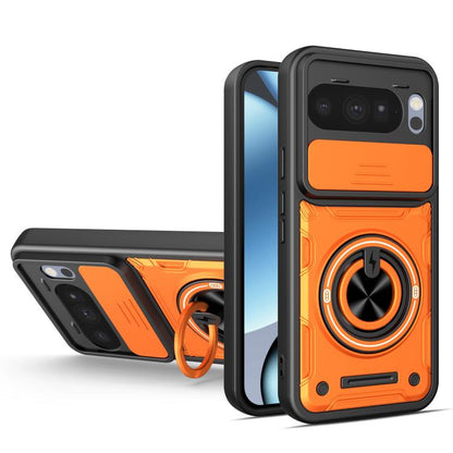 Multifunctional Sliding Camshield Ring Holder Phone Case, For Google Pixel 10 Pro XL, For Google Pixel 10 / 10 Pro