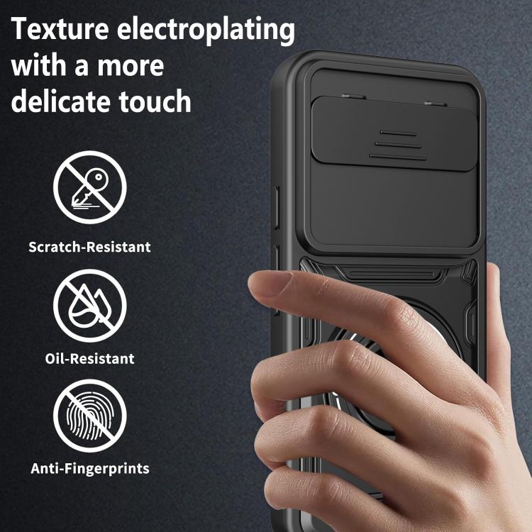 Multifunctional Sliding Camshield Ring Holder Phone Case, For Google Pixel 10 Pro XL, For Google Pixel 10 / 10 Pro