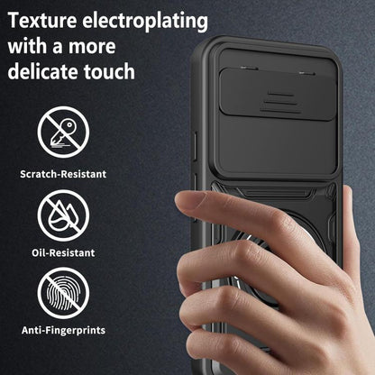 Multifunctional Sliding Camshield Ring Holder Phone Case, For Google Pixel 10 Pro XL, For Google Pixel 10 / 10 Pro