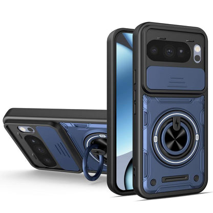 Multifunctional Sliding Camshield Ring Holder Phone Case, For Google Pixel 10 Pro XL, For Google Pixel 10 / 10 Pro